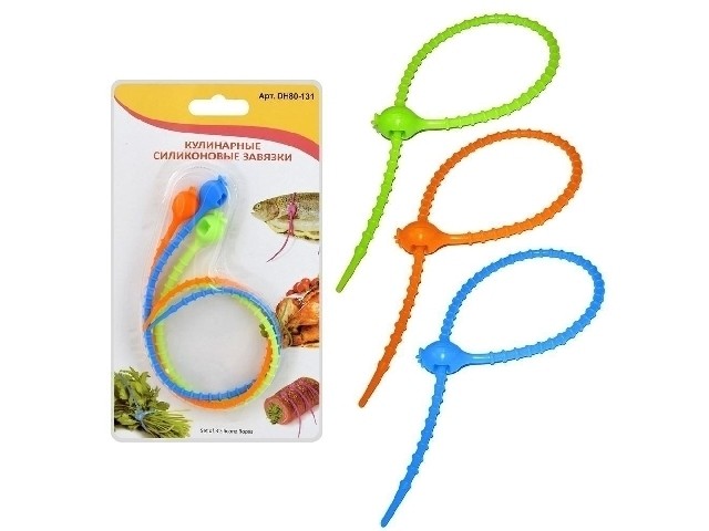 Кулинарные силикон.завязки набор из 3х шт DH80-131